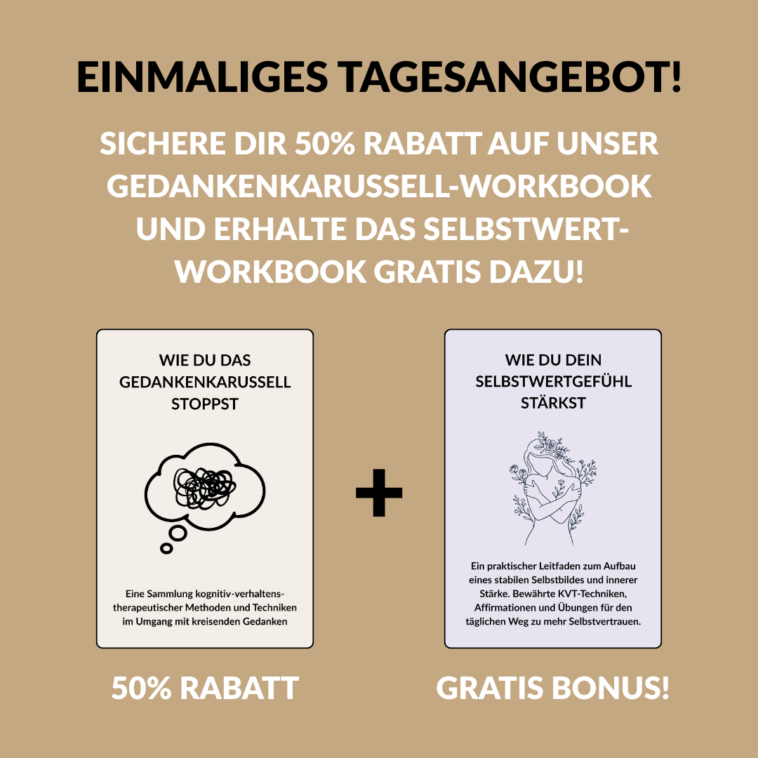 Stoppe die Gedankenspirale und finde deinen inneren Frieden zurück. Ein Workbook für Menschen, die zu viel grübeln.