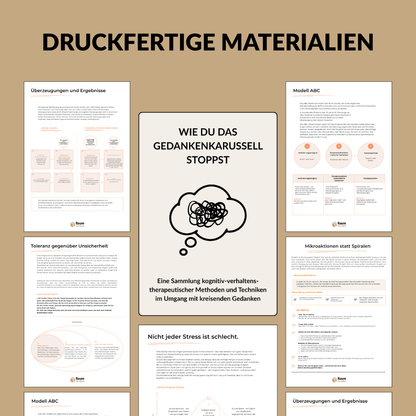 Stoppe die Gedankenspirale und finde deinen inneren Frieden zurück. Ein Workbook für Menschen, die zu viel grübeln.